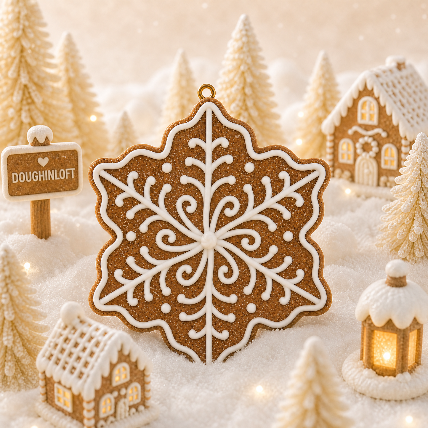 Piped Snowflake Ornament