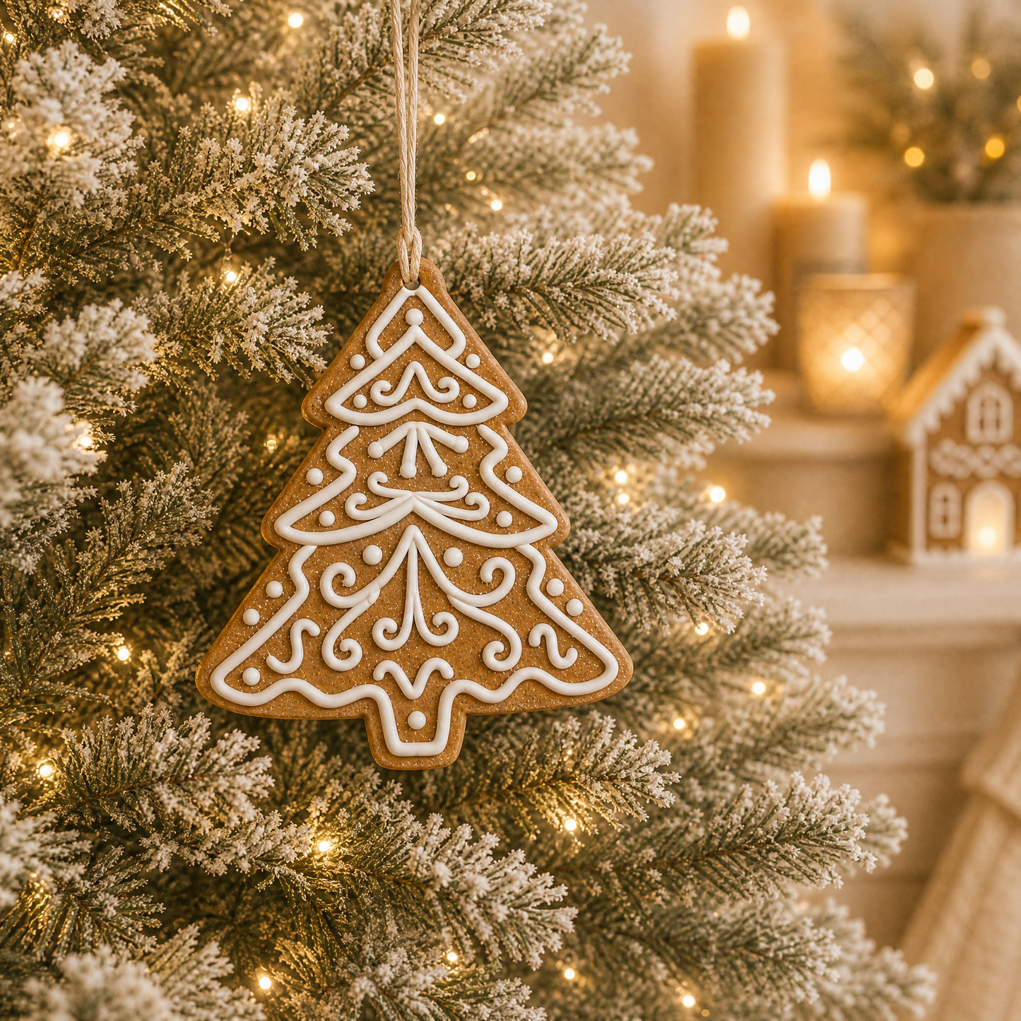 Piped Fir Tree Ornament
